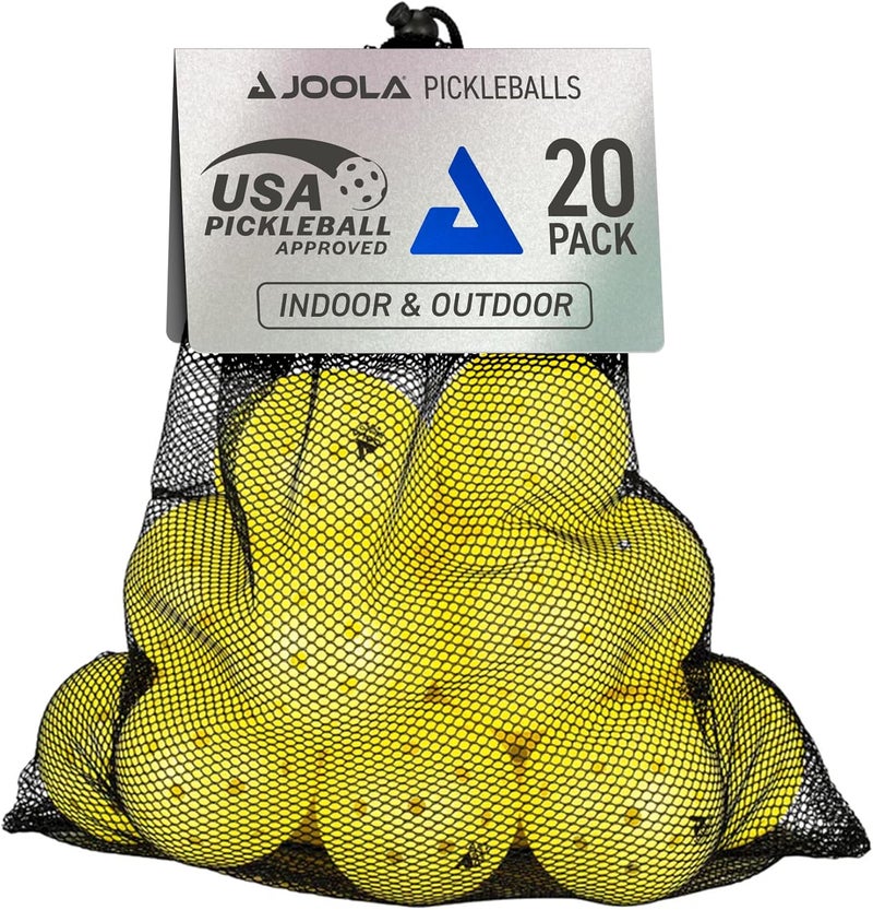 JOOLA Primo Pickleball Balls - Tournament Indoor and Outdoor Pickleball Balls - USAPA Approved - Ideally Weighted and Precision Crafted 40 Hole Design Official Size - Choose 4, 20, 100 Pack - Image 1